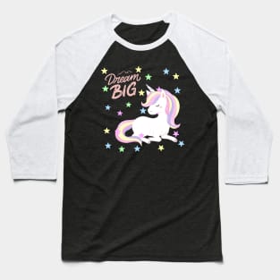 Unicorn Dream big Cute baby outfit great for kids toddlers baby shower Baseball T-Shirt